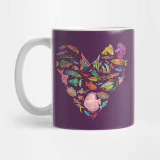 Heart of Tropical Fish Mug